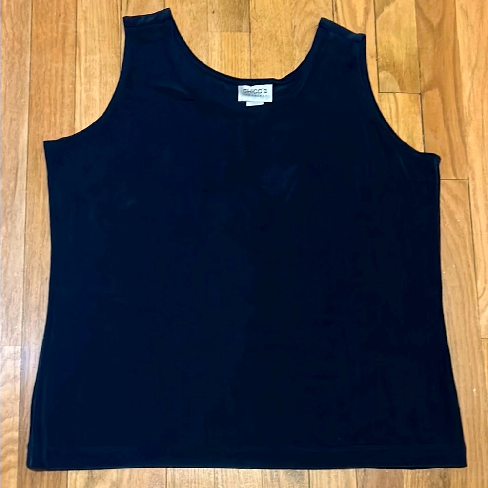Chico’s Women's Navy Blue Tank Top size 3